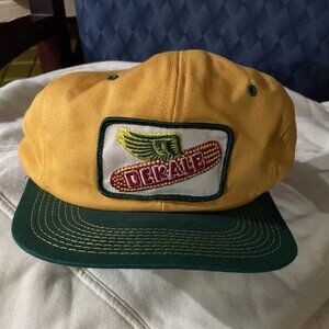 80s New Old Vintage DEKALB FARM SEED PATCH SNAPBACK TRUCKER HAT CAP MADE IN USA